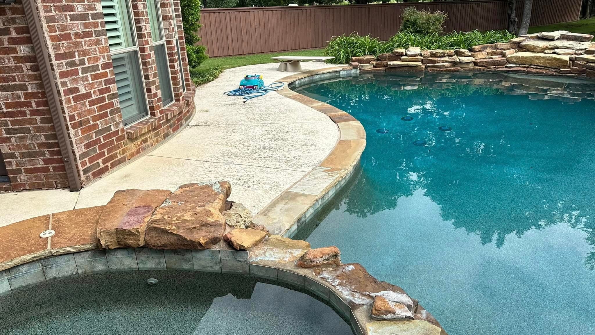 completed pool from the Fredrick's Custom Design Pools project portfolio