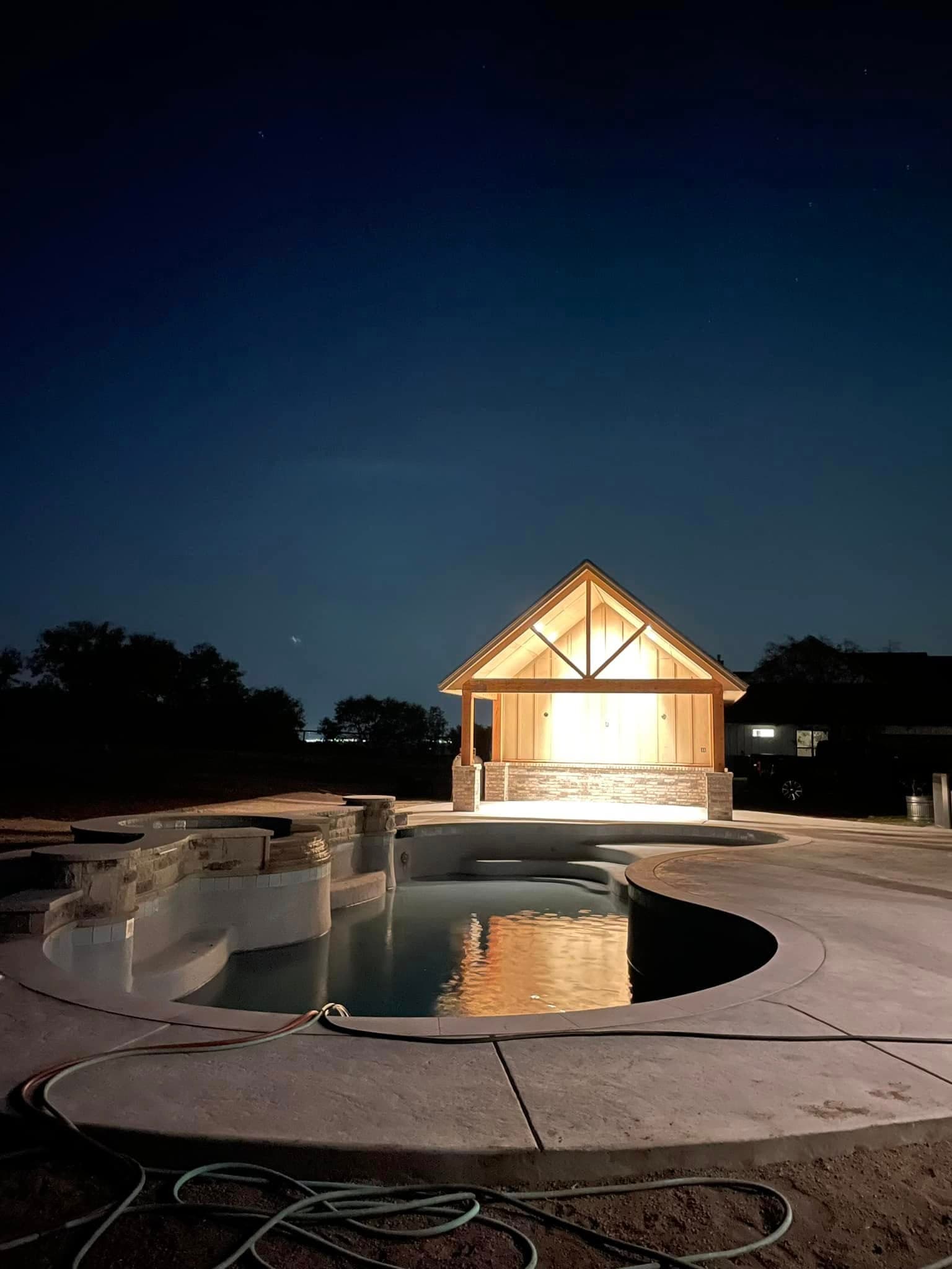 completed pool from the Fredrick's Custom Design Pools project portfolio